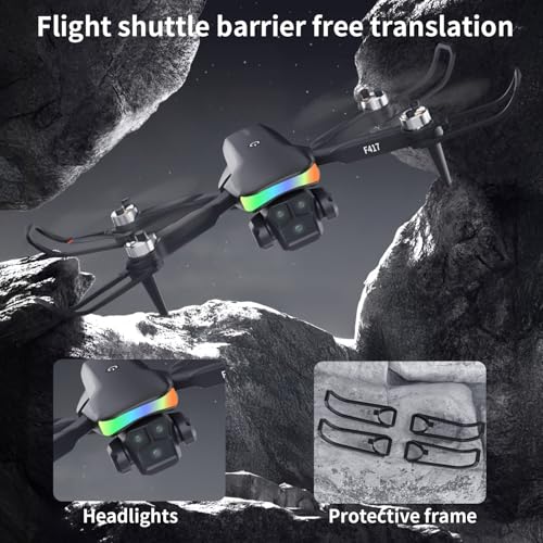 Black 1080P Camera Mini RC Quadcopter Drone with Carry Case P874302