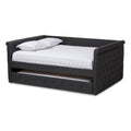 Queen Dark Grey Daybed with Trundle F10760