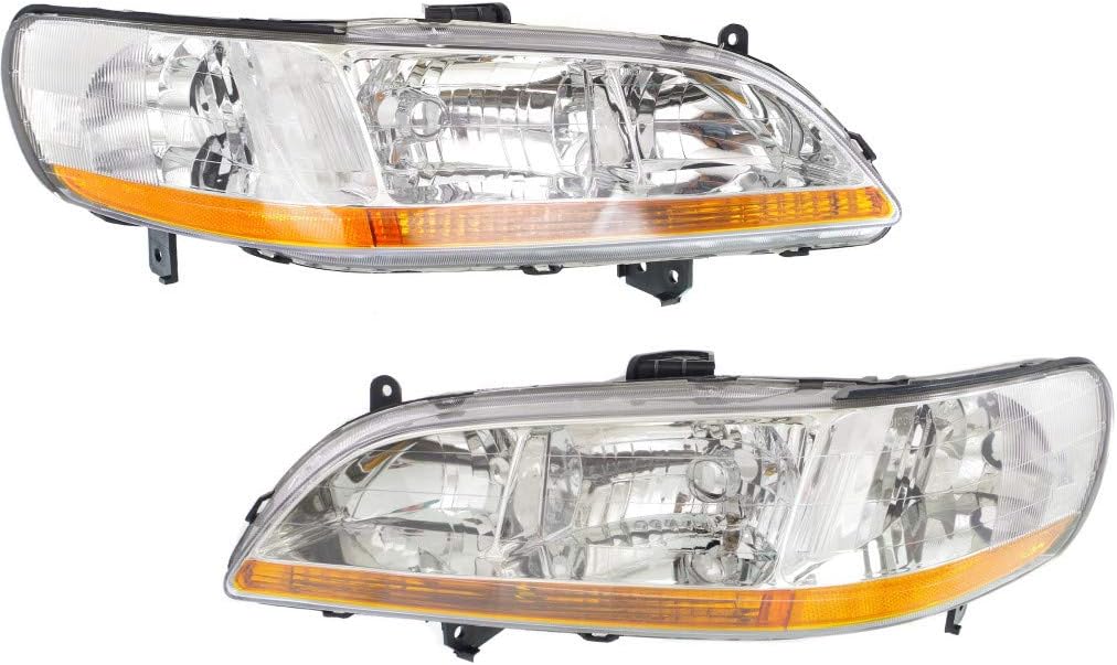 Headlight Assembly Unit Pair for Honda Accord 1998 1999 2000 I343293