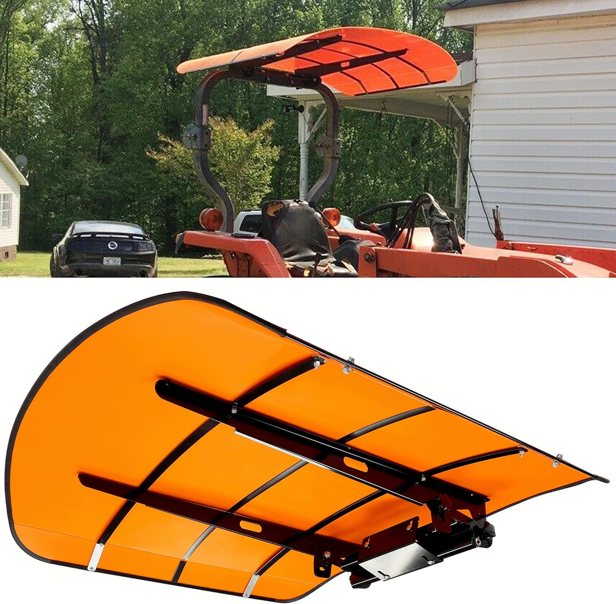 Red Tractor Canopy Compatible with All ROPS 48 X 52 Equipped Tractors D78656