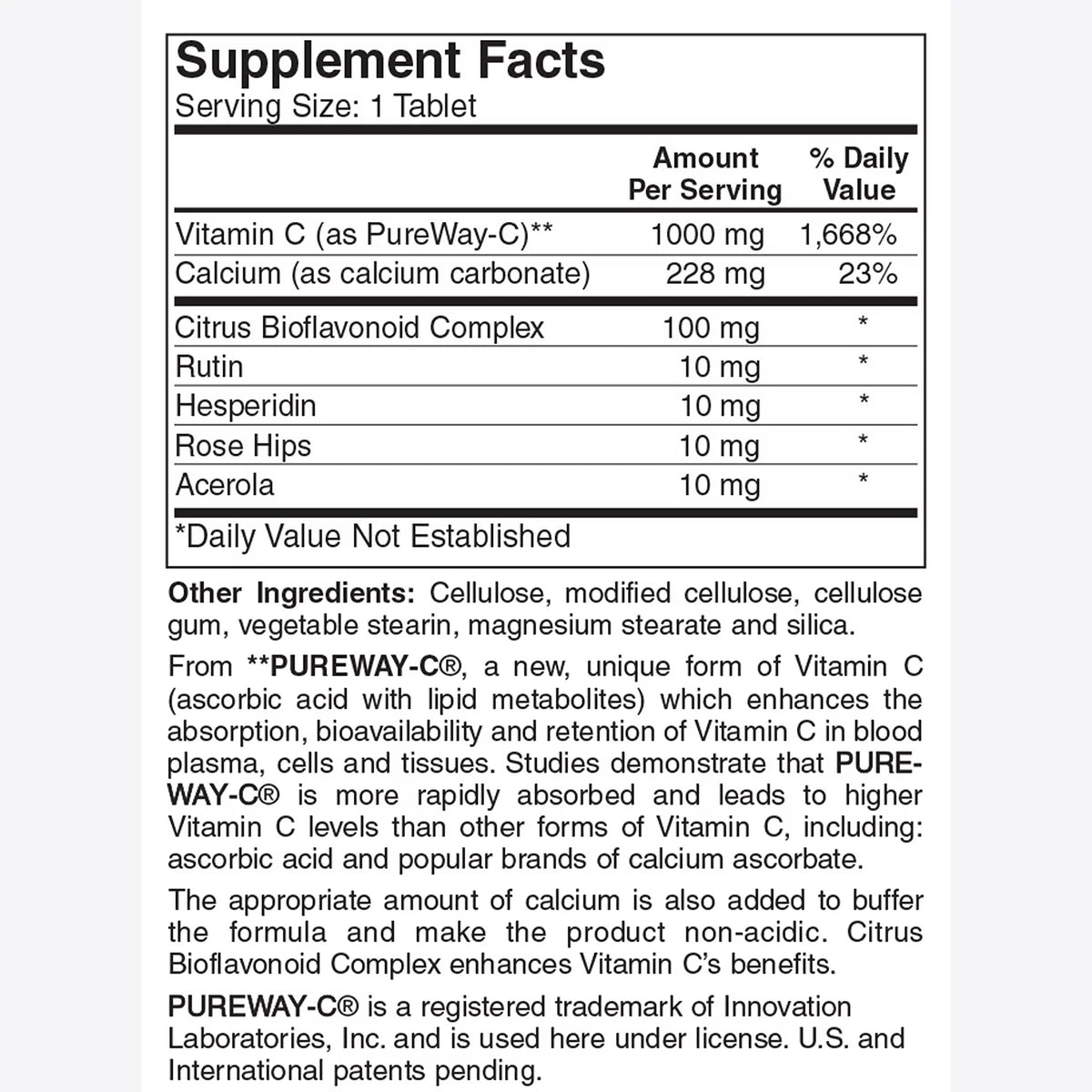 1000 MG Buffered 90 Tablets K758689