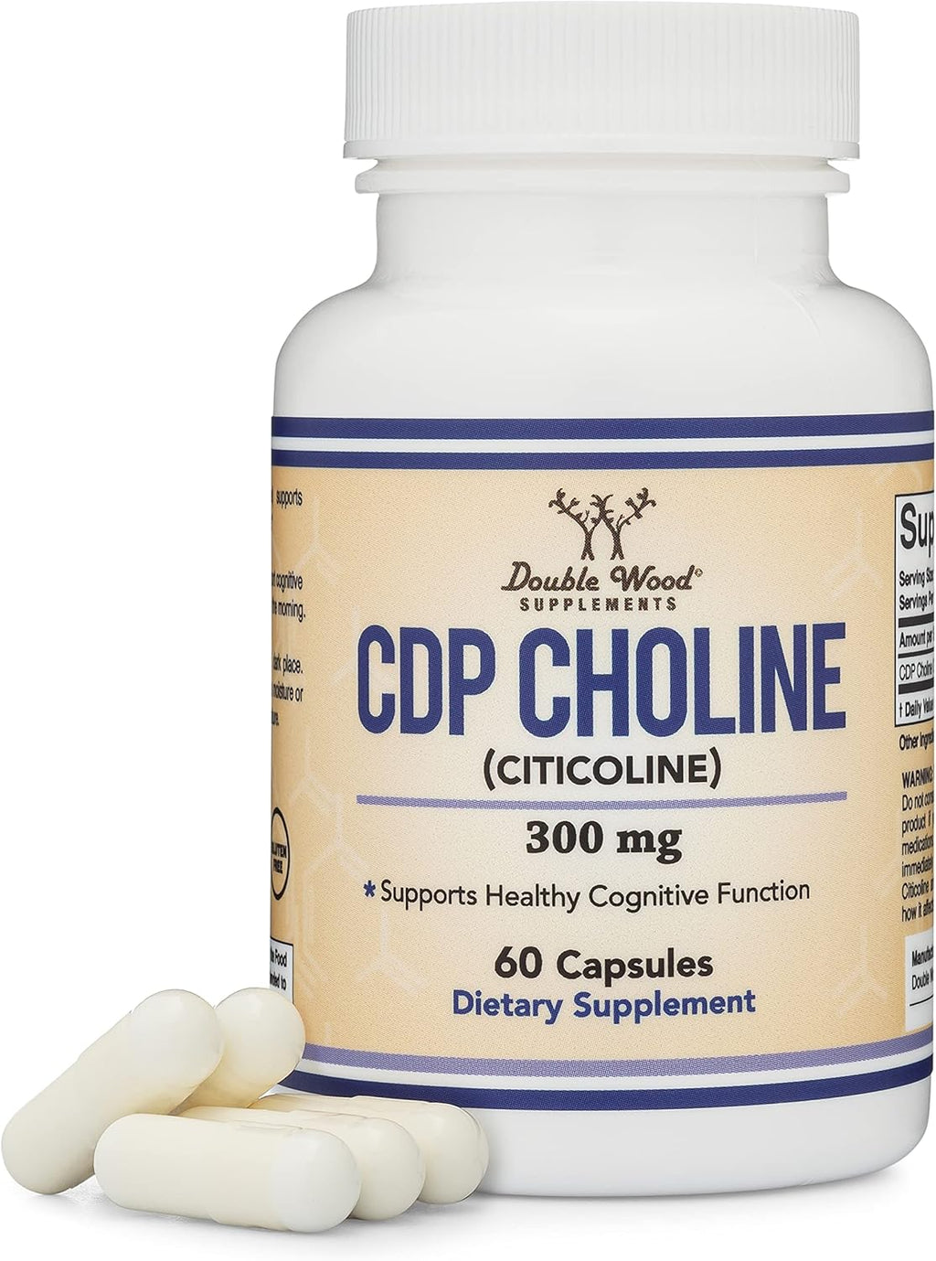 60 Capsules 300mg CDP Choline Supplement R4079