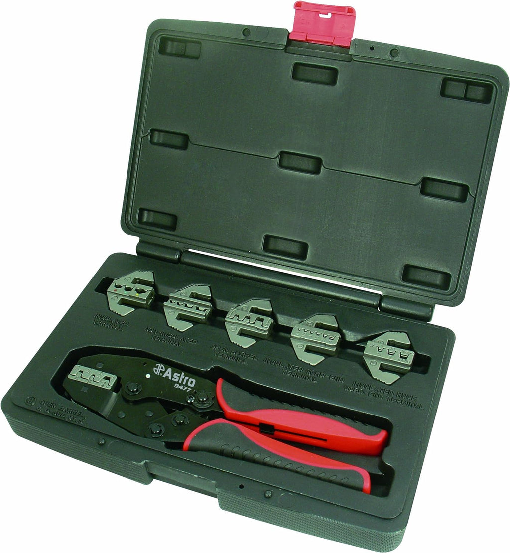 7-Piece Quick Interchangeable Ratchet Crimping Tool Set O475285