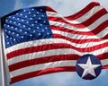 10x15 FT Nylon American Flag with Embroidered Stars D2807