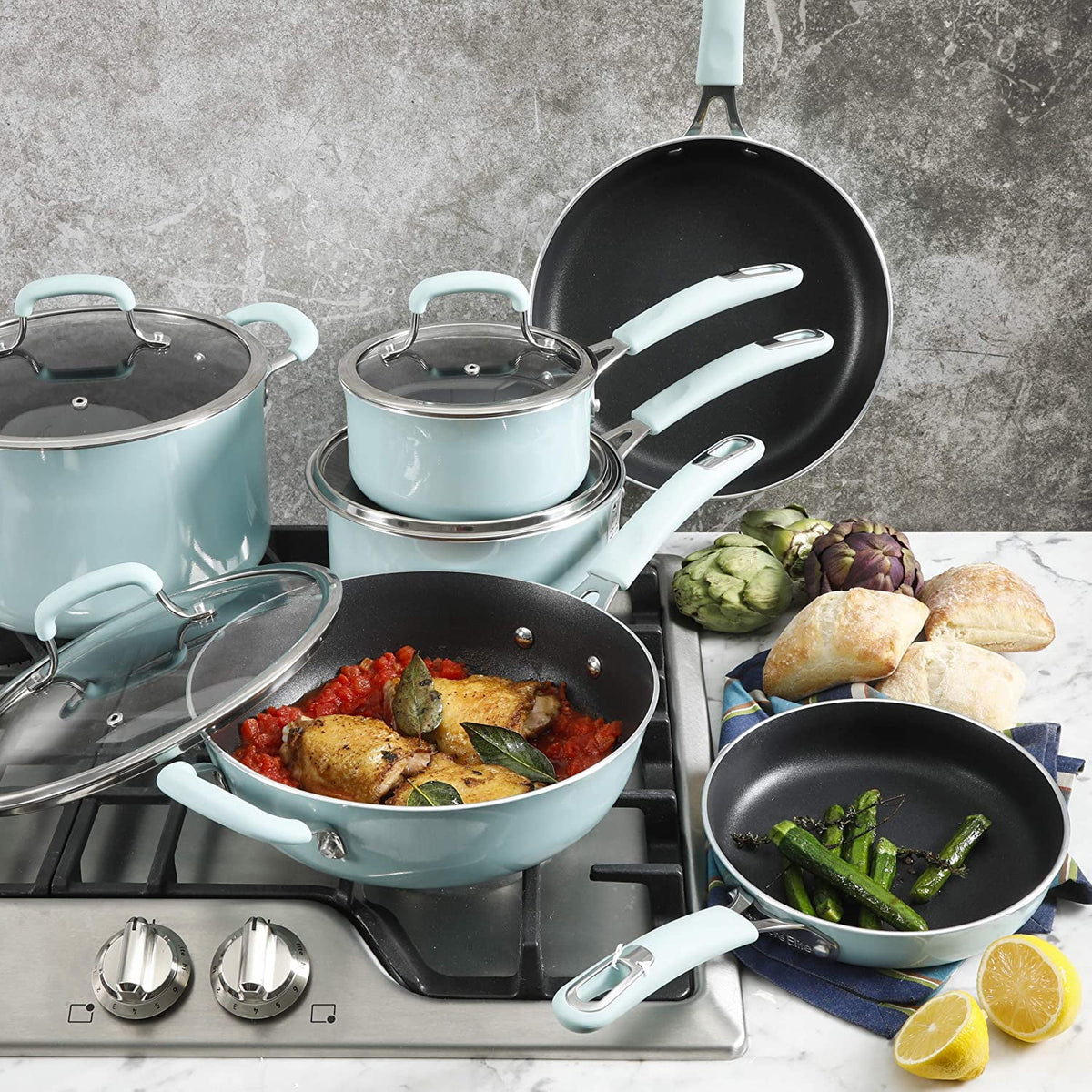 10-Piece Aluminum Cookware Set U250