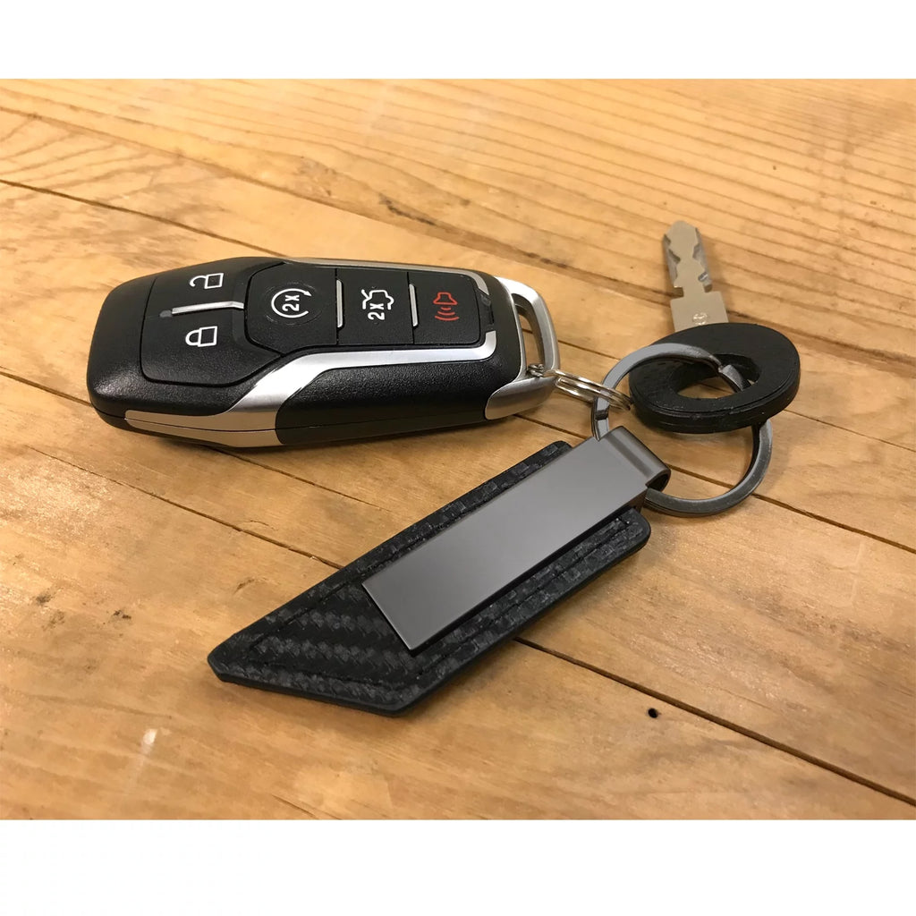 Black PU Leather Key Chain O96480