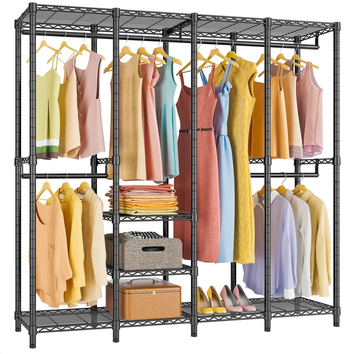 Heavy Duty Black Garment Rack N93389