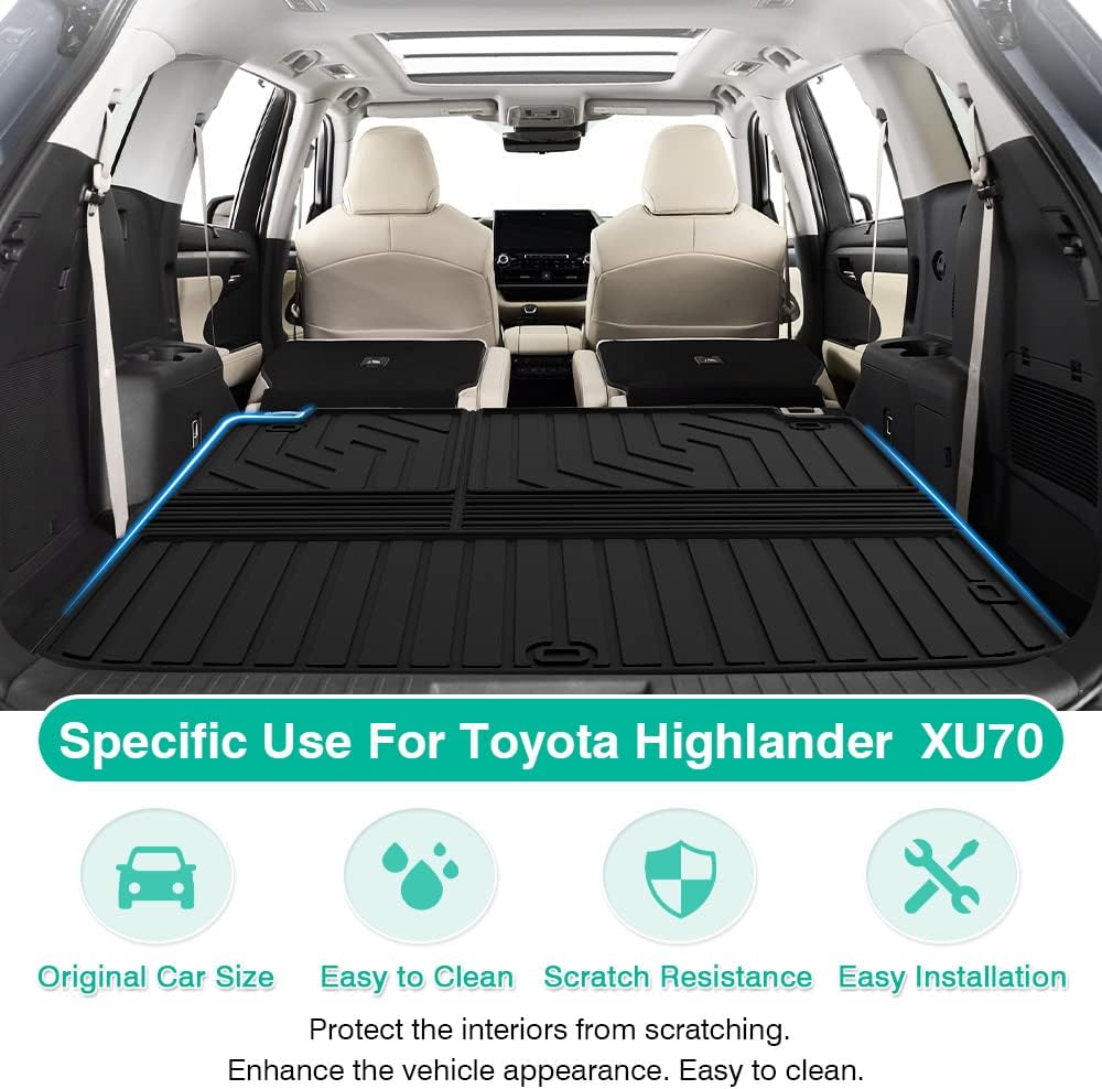 Cargo Liner Trunk Mat All Weather TPE Pack of 2 E879434