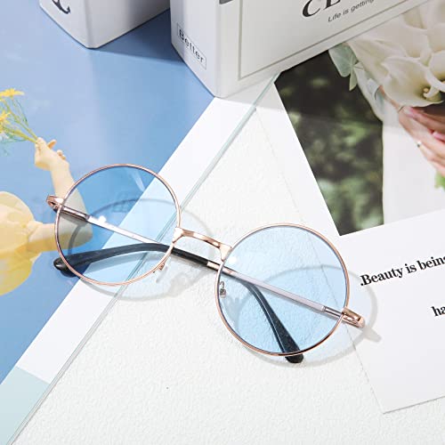 3PCS Hippie Costume Set with Headband Necklace Sunglasses W403