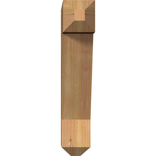 Traditional Craftsman Smooth Bracket, Western Red Cedar B808