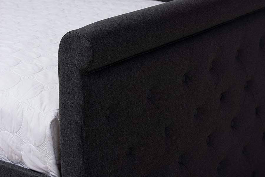 Queen Dark Grey Daybed with Trundle F10760