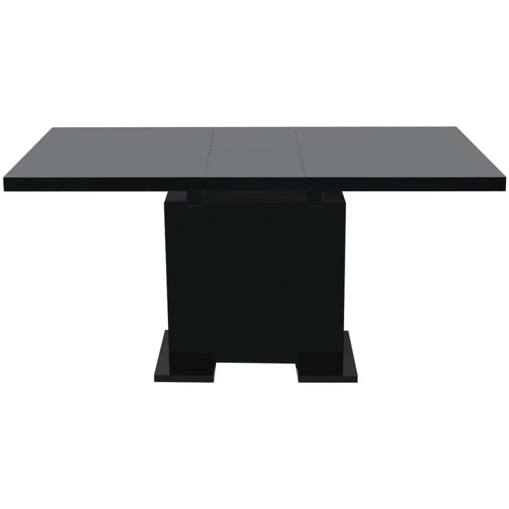 Extendable Dining Table High Gloss Black H134305