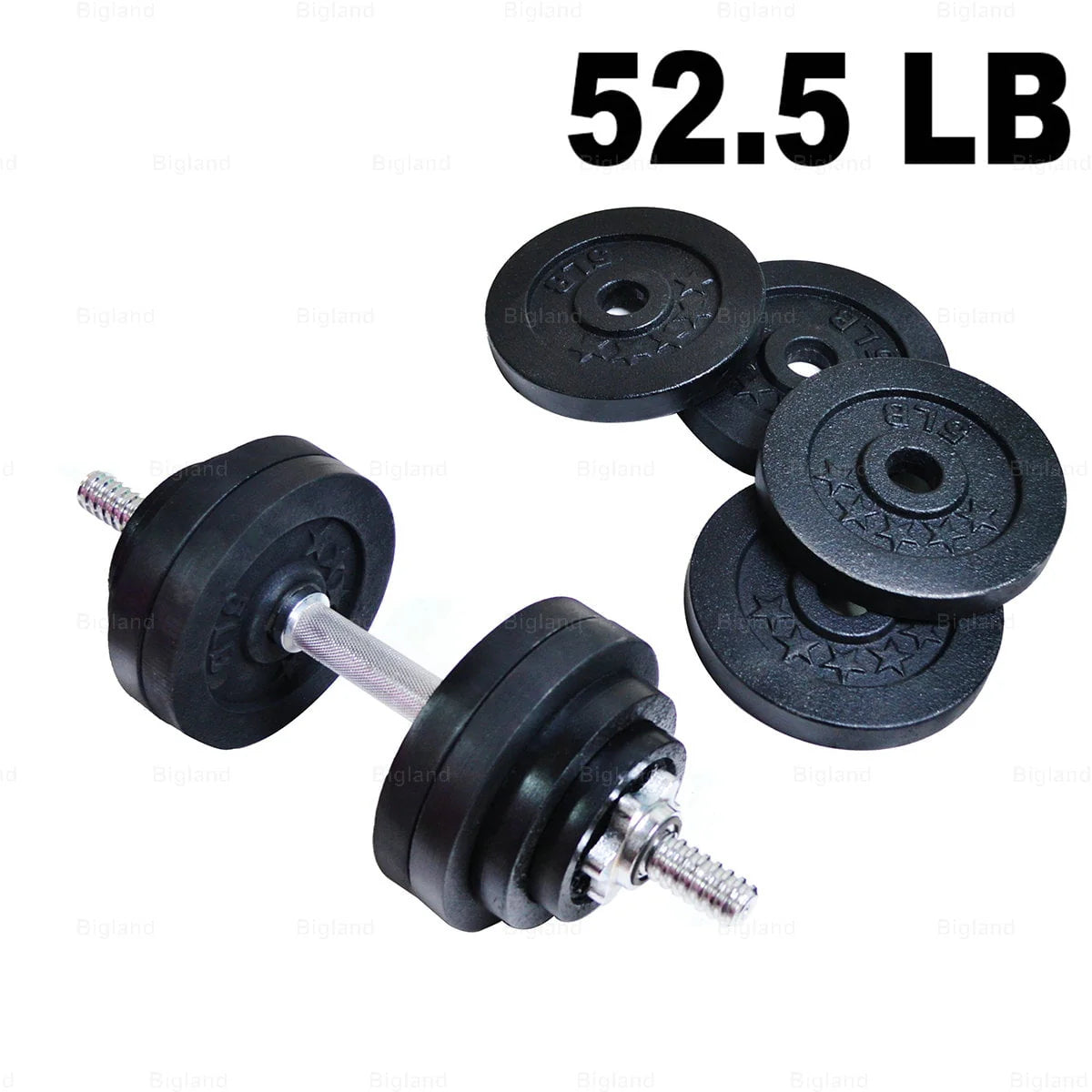 52.5lb Adjustable Cast Iron Dumbbell K80061