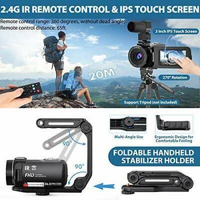 WiFi Vlogging Camera 3x22 IPS Touch Screen Night Vision Ultra HD 1080p 30fps 26MP C51082