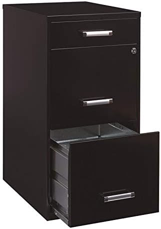 Black 3 Metal Organizer Pencil Drawer Vertical File Cabinet O1940