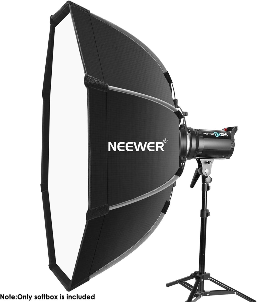 35.4 inches Foldable Octagonal Softbox with Bowens Mount Speedring, Carrying Case L4608