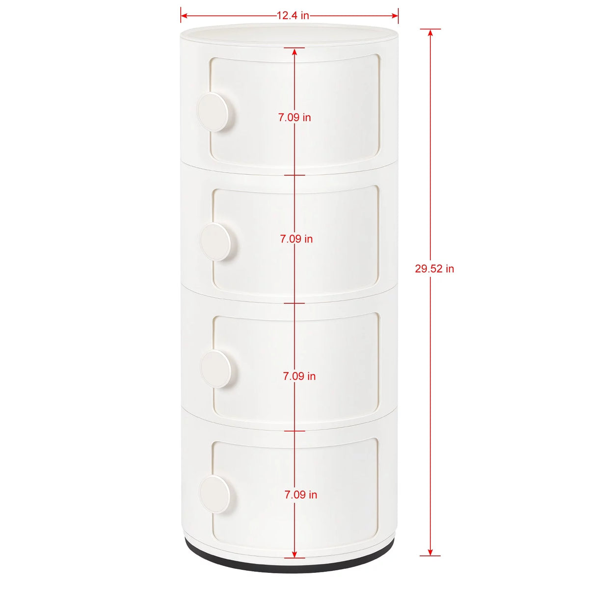 Beige 4 Tier Stackable Storage Organizer O360