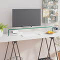 Clear Glass TV Stand 39.4"x11.8"x5.1" K68499