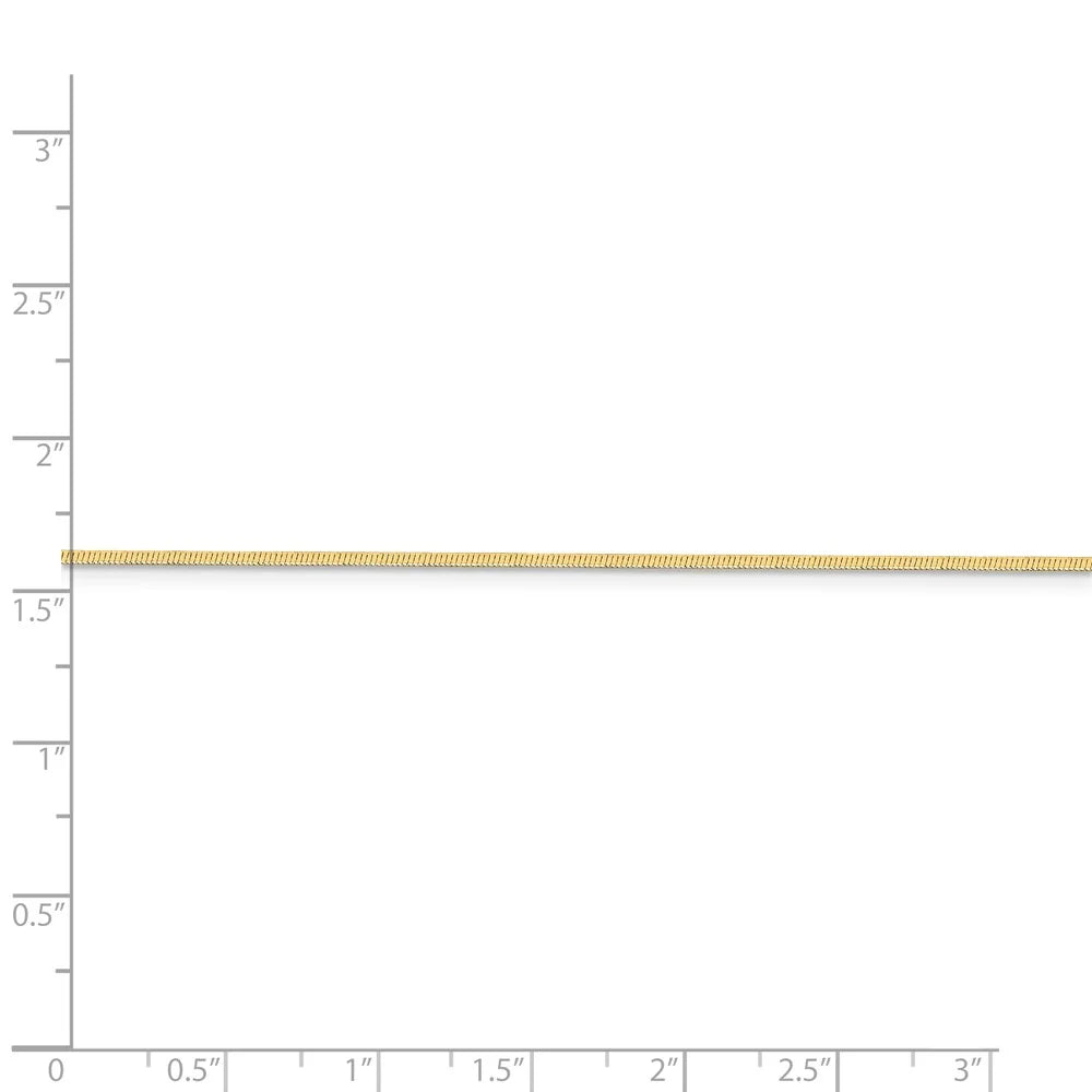 14kt Yellow Gold 16 inch Octagonal Snake Chain Z452