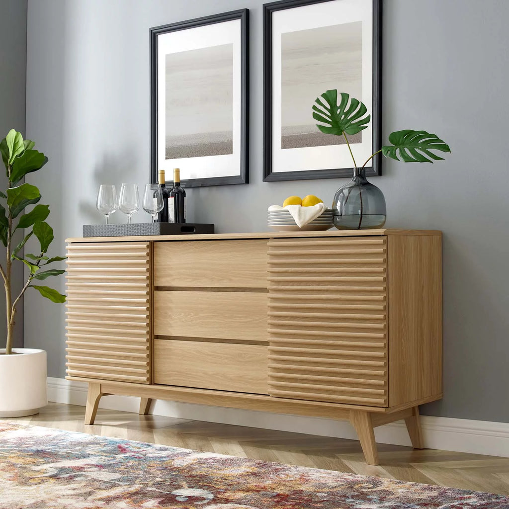 Oak Sideboard Buffet Table or TV Stand U6563
