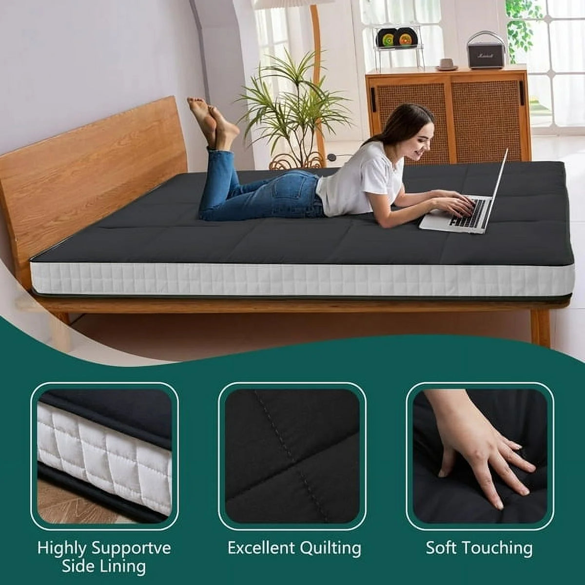 Japanese Floor Mattress with Storage Bag O873061