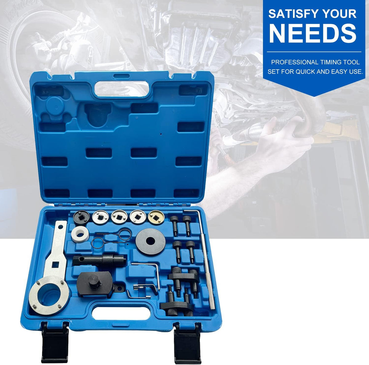 22 Pcs Engine Camshaft Timing Tool Kit for Audi VAG VW 1.8 2.0 TSI TFSI EA888 Engine V55999