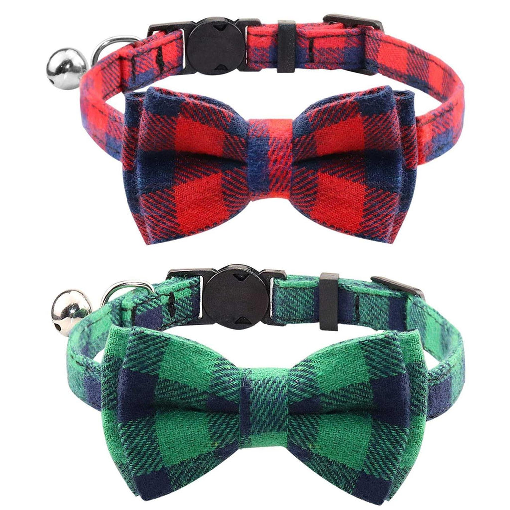 Breakaway Cat Collar with Bow Tie and Bell V5699