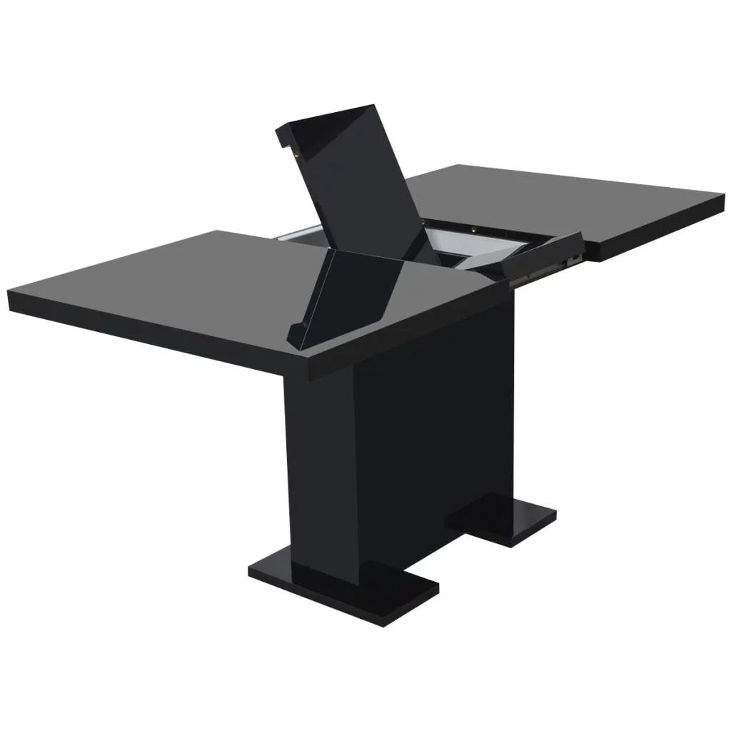 Extendable Dining Table High Gloss Black H134305