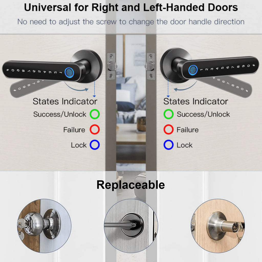 Keyless Entry Door Lock with Handle S6671