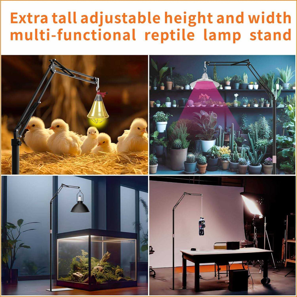 Reptile Dual Lamp Stand with Two Hooks T380551