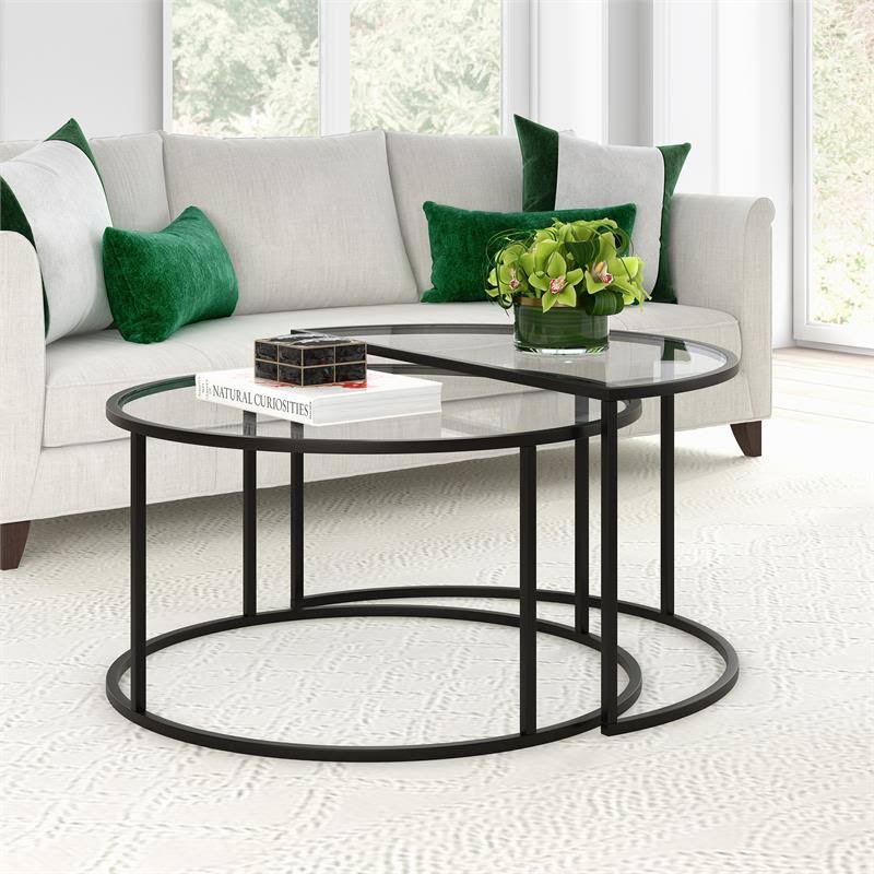 Blackened Bronze Nested Coffee Table Set I97974