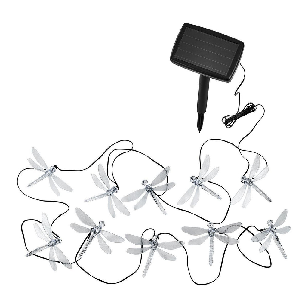 Solar Dragonfly LED String Lights 10-Piece Y63869