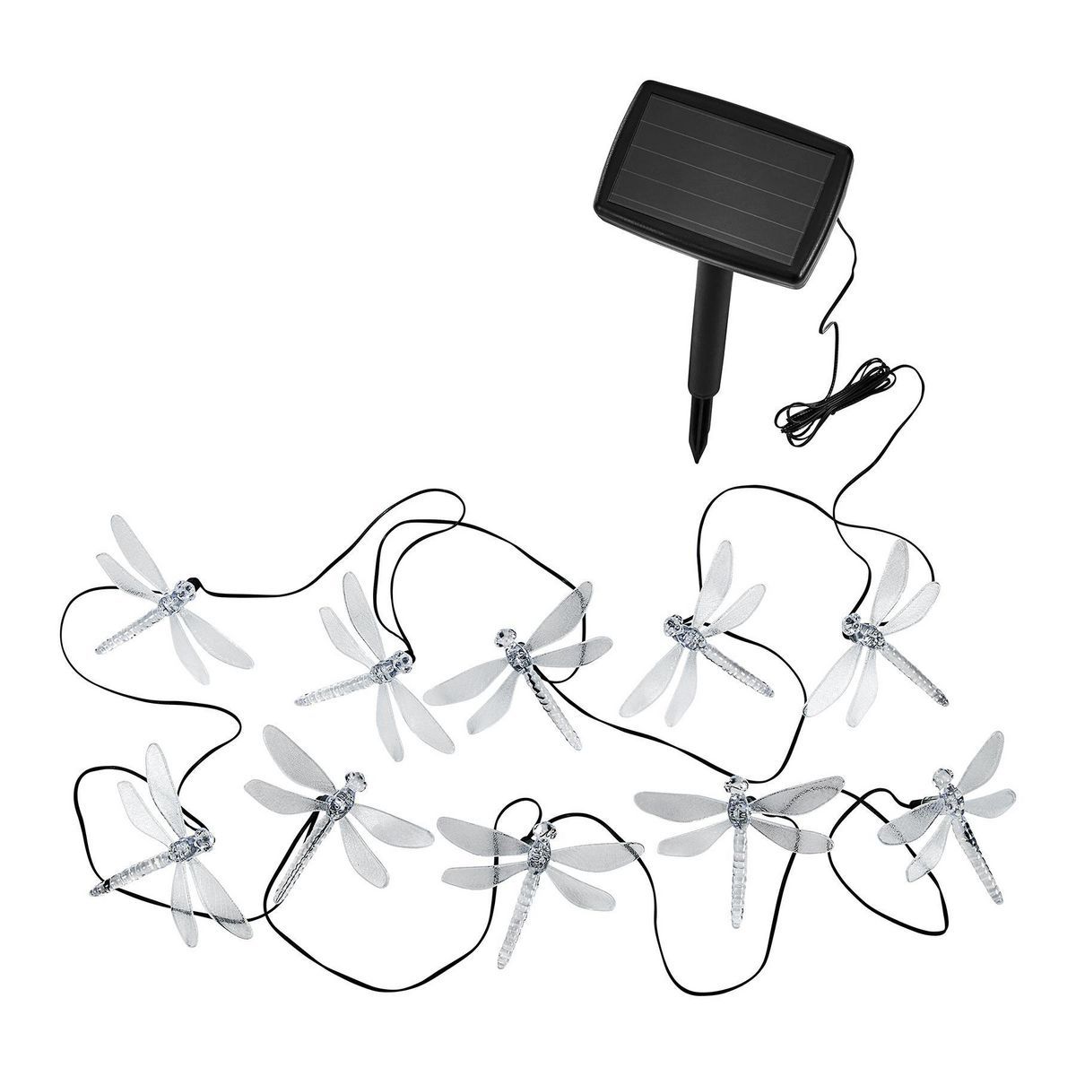 Solar Dragonfly LED String Lights 10-Piece Y63869