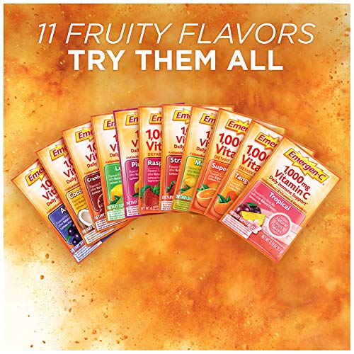 1000mg Vitamin C Powder, Tangerine Flavor - 10 Count A155