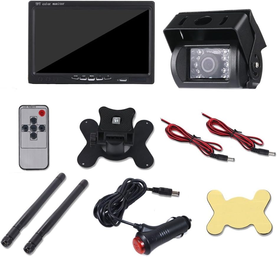 Waterproof Wireless Backup Camera with 7 HD LCD Monitor Kit G256109