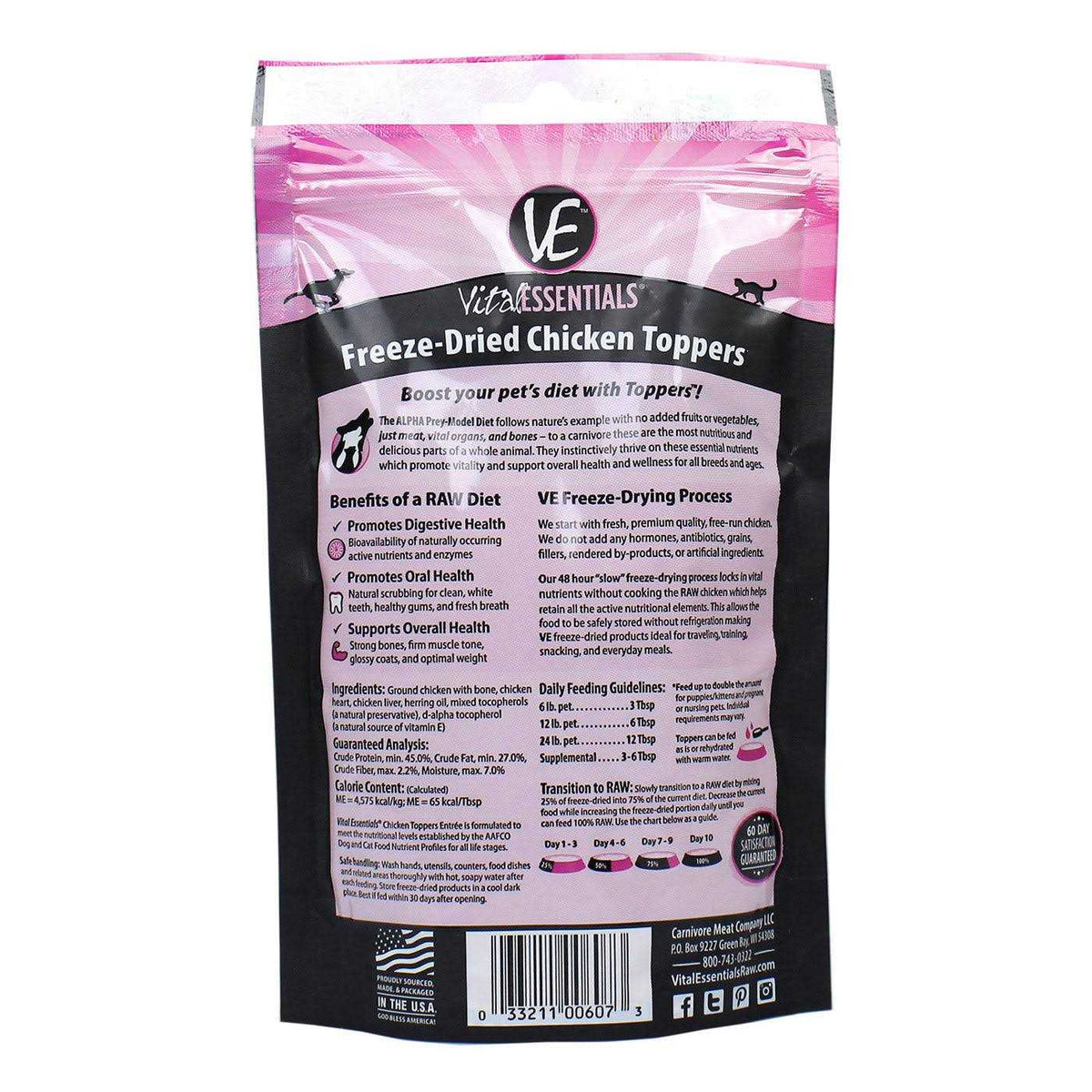 Freeze-Dried Raw Ground Chicken Topper V2824