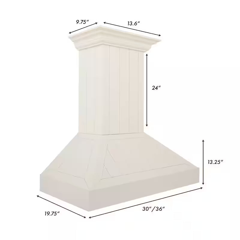 30 in. 400 CFM Ducted Wall Mount Range Hood Q58943