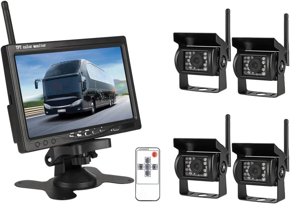 Waterproof Wireless Backup Camera with 7 HD LCD Monitor Kit G256109
