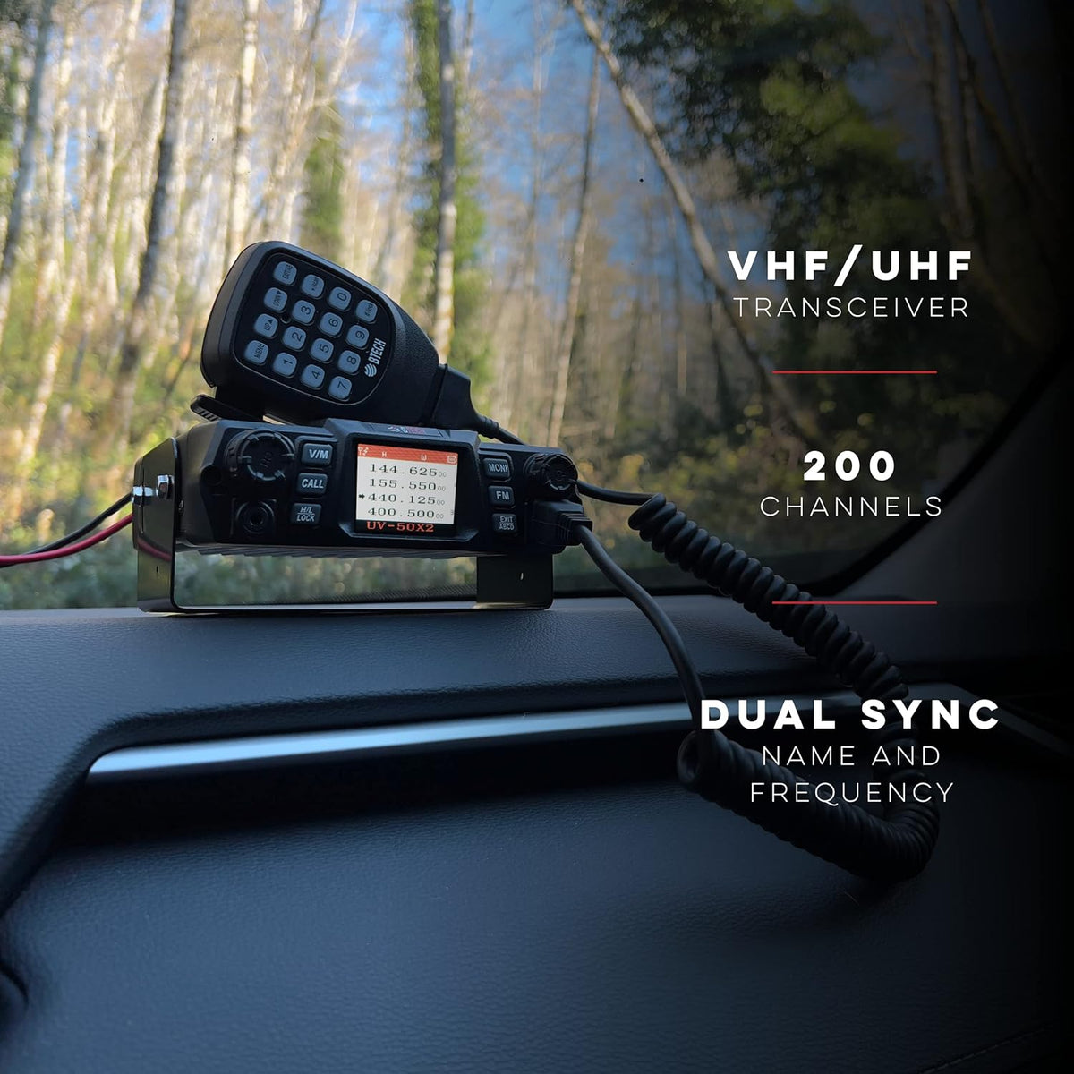 50 Watt Dual Band VHF UHF Mobile Radio G76720