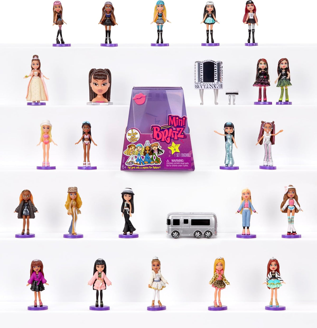 Mini Series 4 Collectible Figures, 2 Mini Dolls per Blind Pack V470505