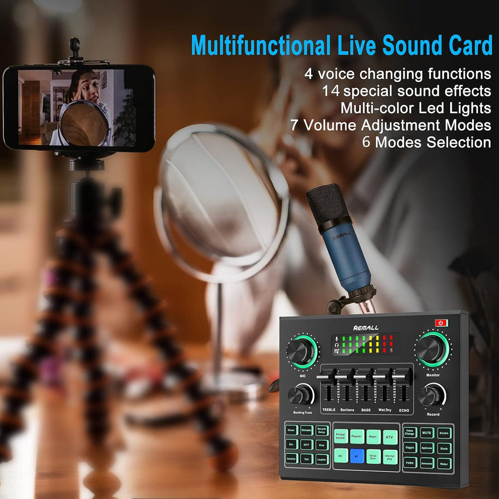 Audio Interface Mixer Sound Effects Board F7402