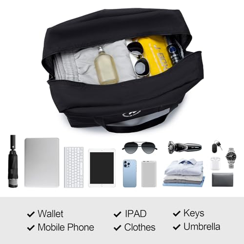 Black 18x14x8 Inch Travel Duffel Bag N380