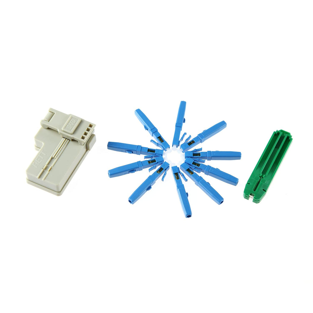 100pcs LC UPC Fiber Optic Quick Connector Single Mode 9/125 J139