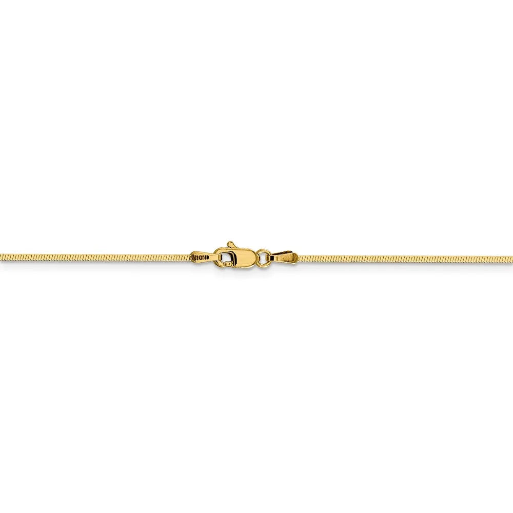 14kt Yellow Gold 16 inch Octagonal Snake Chain Z452