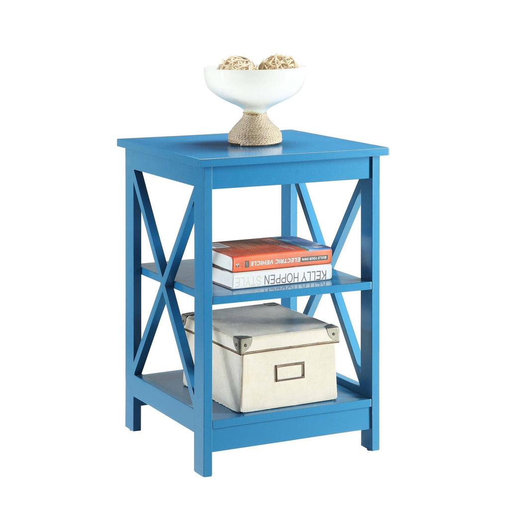 Cobalt Blue X-Base End Table S22281