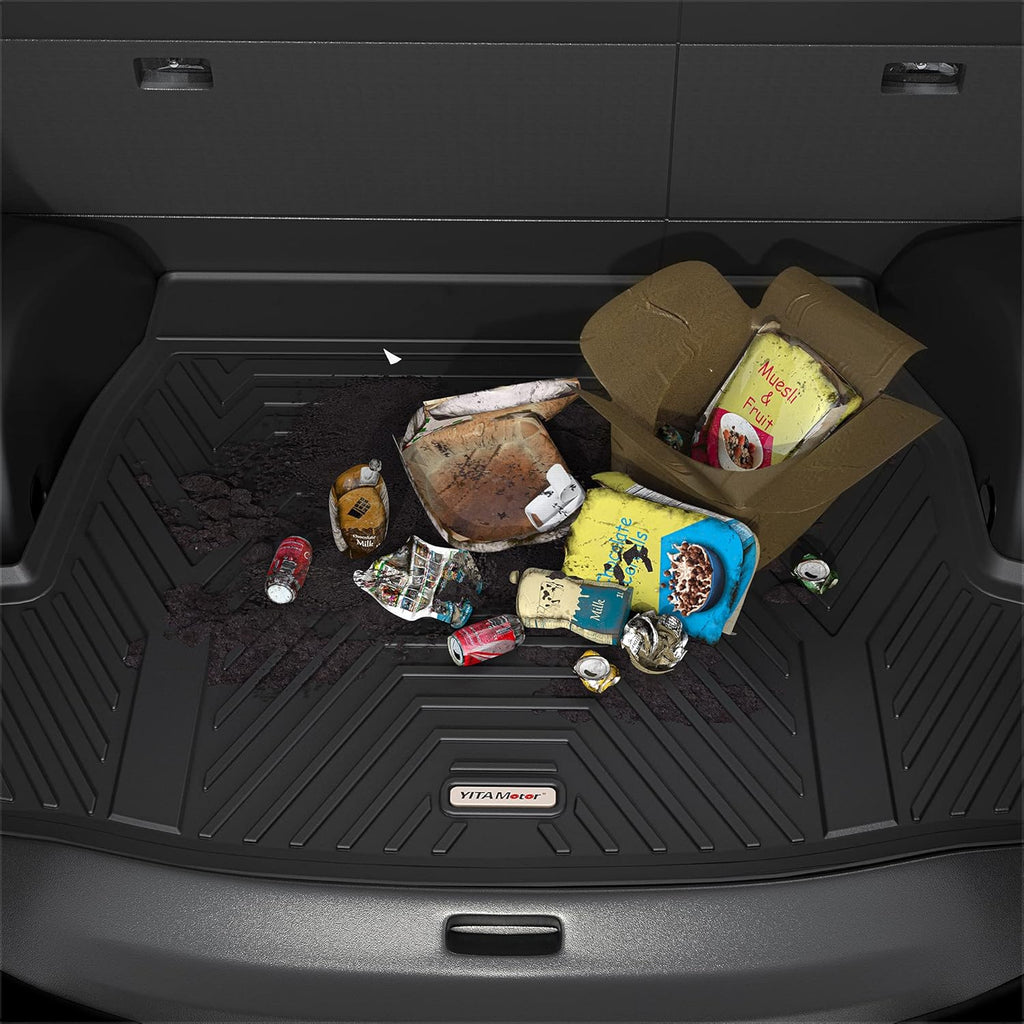 Black TPE Floor Liner Car Mats T13886