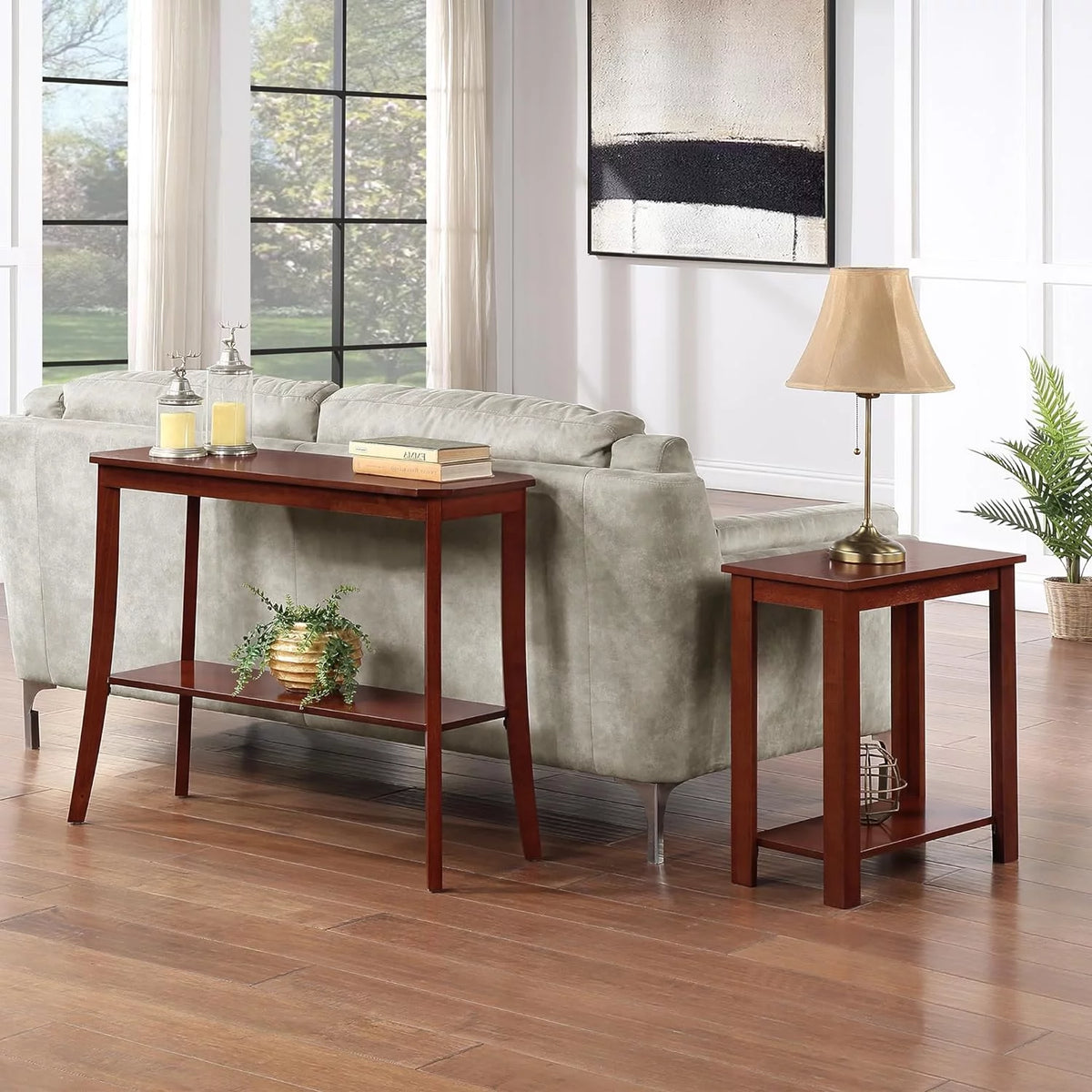 Mahogany Console Table J19015