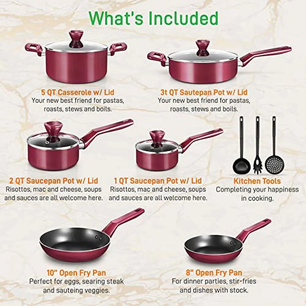 13 Piece Non-Stick Cookware Set Q7599