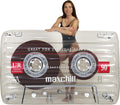 Oversized Clear Cassette Tape Pool Float R976