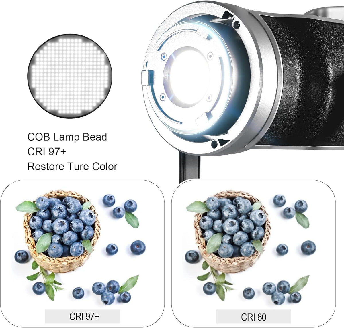 300W LED Video Light with Bowens Mount J2409